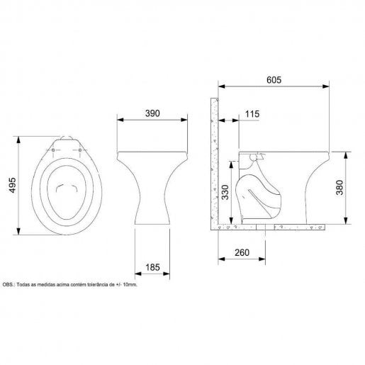 Bacia Convencional Parati Branco