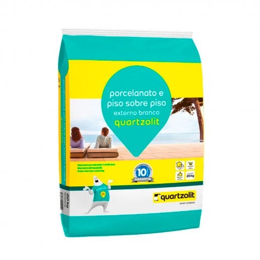 Argamassa Piso sobre Piso Externo 20Kg Quartzolit