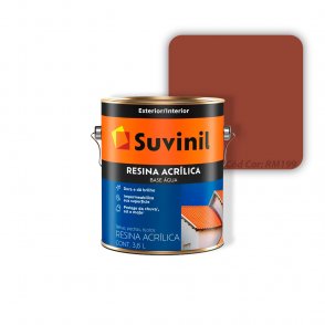 Resina Acrílica Suvinil Base Água 3.6 L Cor Vermelho Oxido