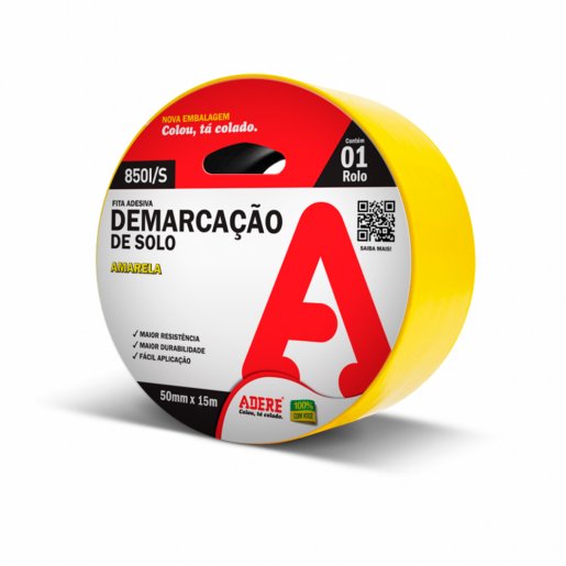 Fita de Demarcação de Solo 850 Amarela Adere