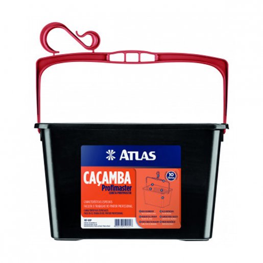 Caçamba para Pintura 10L Preta Atlas