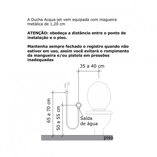 Ducha Higiênica AcquaJet Ascot Fabrimar