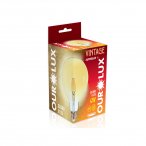 Lâmpada Vintage LED Globo G125 4W 2400K Ourolux