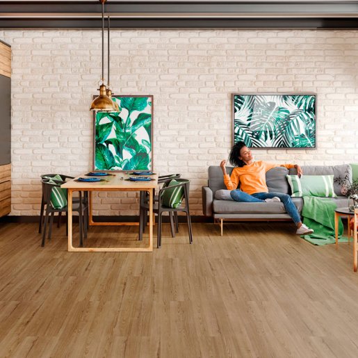 Piso Laminado New Elegance Freijó Âmbar Click Eucafloor