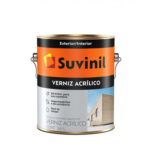 Suvinil Verniz Acrílico Brilhante 3,6 Litros