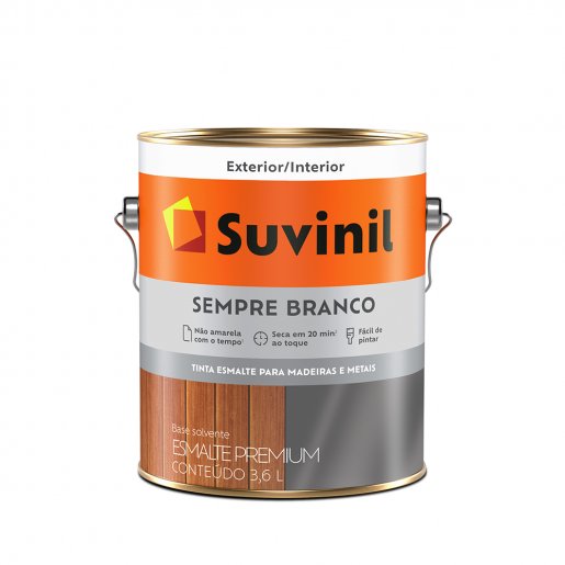 Suvinil Esmalte Sempre Branco Brilhante 3,6 Litros