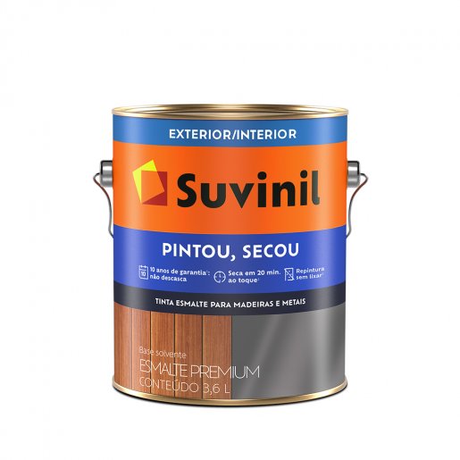 Suvinil Esmalte Pintou Secou Brilhante 3,6 Litros