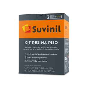 Suvinil Kit Resina Piso Acetinado 1,8 Litros