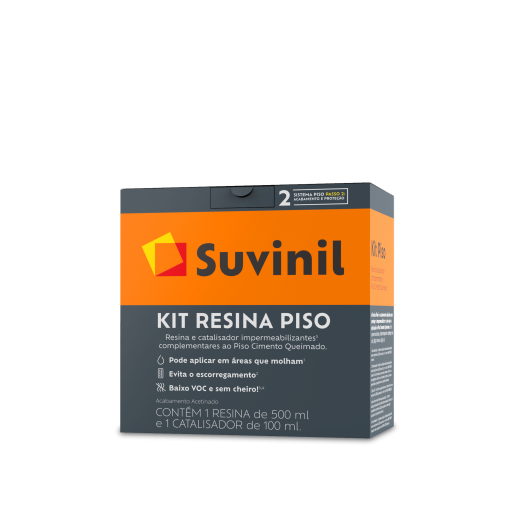 Suvinil Kit Resina Piso Acetinado 0,6 Litros