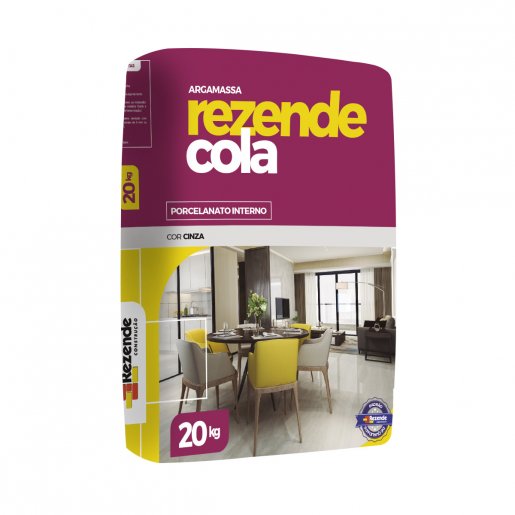 Argamassa Cola Porcelanato Interno 20kg Rezende