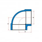 Joelho de Redução 90º Roscável 1"x3/4" Tigre