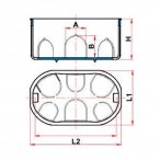 Caixas de Luz para Drywall Dryfix 4x2 Tigre