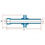 Adaptador Soldável Longo com Flanges Livres para Caixa D' Água 75x 2.1/2" Tigre