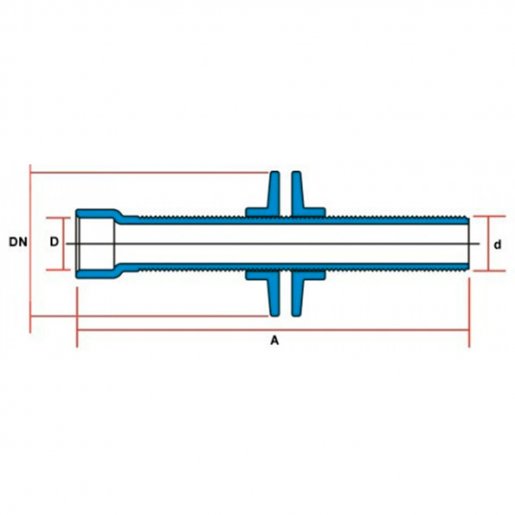 Adaptador Soldável Longo com Flanges Livres para Caixa D' Água 75x 2.1/2" Tigre