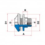 Adaptador para Caixa d´Água Aquatherm® DN 28 Tigre