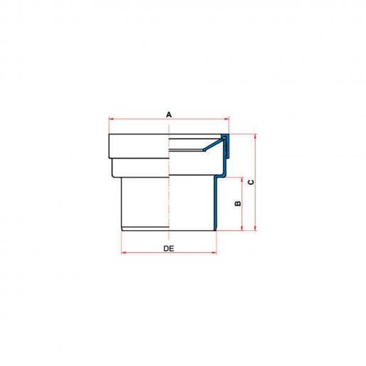 Adaptador para Saída de Vaso Sanitário 100mm Tigre