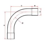 Curva 90º Longa Esgoto Secundário 150mm Tigre