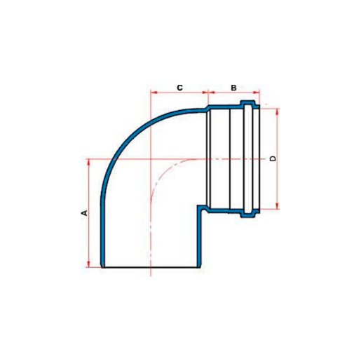 Joelho 90º Esgoto 100mm Tigre