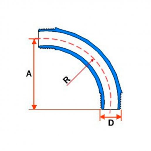 Curva 90º Eletroduto Roscável 1/2" Tigre