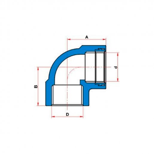 Joelho 90º Roscável com Bucha de Latão 3/4" x 1/2" Tigre