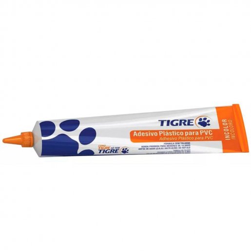 Adesivo Plástico para PVC Incolor Bisnaga 17g Tigre